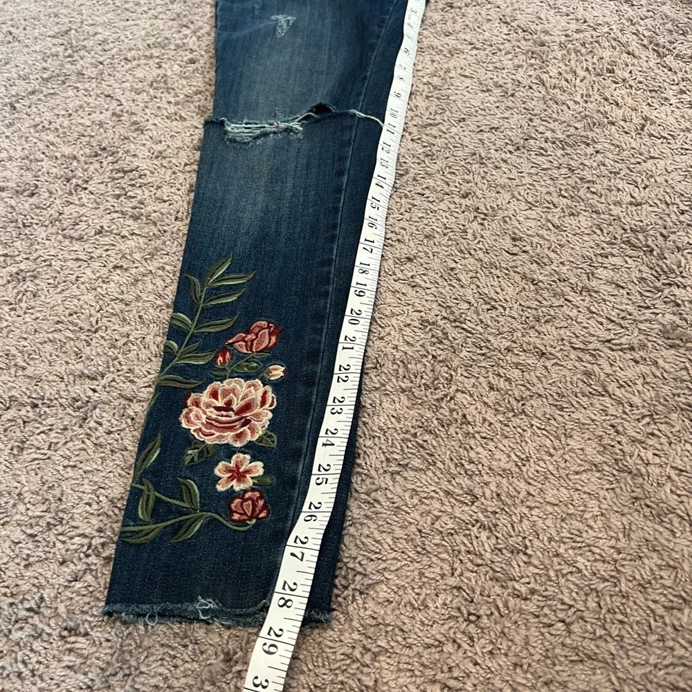 Driftwood women’s Jackie embroidered skinny jeans size 27 - Picture 10 of 10